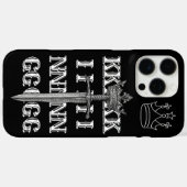 KING Crown Line Art black  Phone Case   (Rückseite (Horizontal))