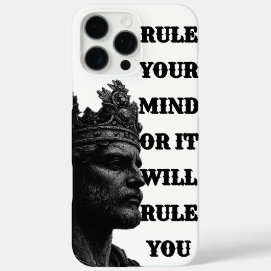 KING Crown Line Art Phone Case – Rule Every Call (Rückseite)
