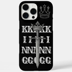 KING Crown Line Art schwarz Hülle