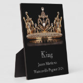 King Crown Pageant Plaque Fotoplatte (Seite)
