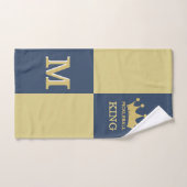 King Crown Pickleball 3D Monogram Handtuch (Handtuch)