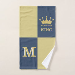 King Crown Pickleball 3D Monogram Handtuch