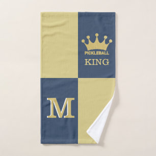King Crown Pickleball 3D Monogram Handtuch