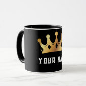 King Crown und Ihr Name unten Tasse (Vorderseite Links)