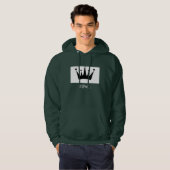 King Custom Text Crown Image Deep Forest Hoodie (Vorne ganz)