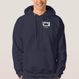 King Custom Text Crown Image Navy Blue Sweatshirt