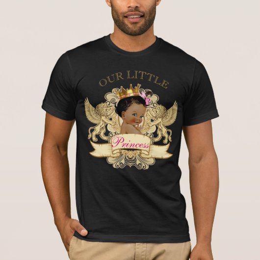 KING DADDY African Princess Baby Dusche T Shirt (Vorderseite)