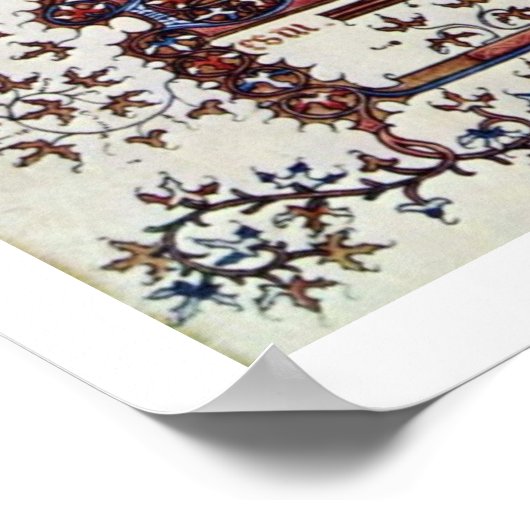 King David By Beauneveu André Poster (Ecke)