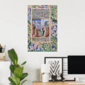 King David coveting Bathsheba Poster (Heimbüro)