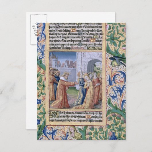 King David coveting Bathsheba Postkarte (Vorne/Hinten)