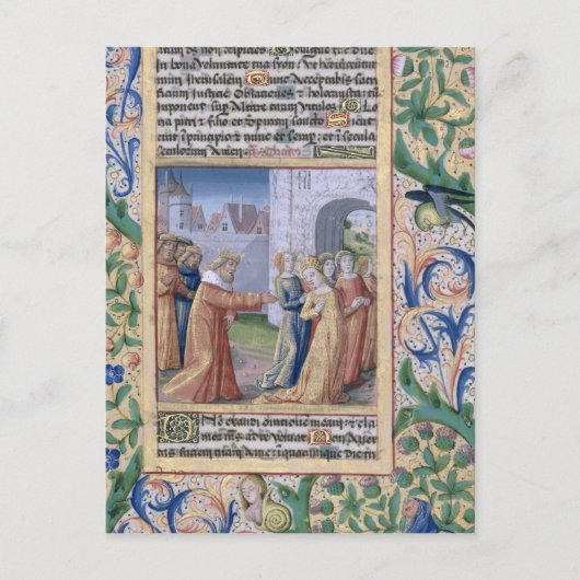 King David coveting Bathsheba Postkarte (Vorderseite)