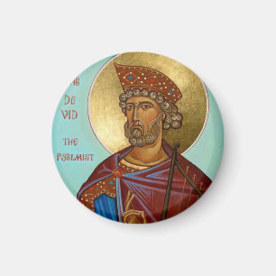 King David der Psalmist orthodoxe Icon Magnet