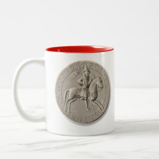 King David I. von der schottischen Tasse (Links)