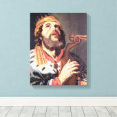 King David (Panel) Leinwanddruck (Insitu (Holzboden))
