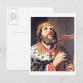 King David (Panel) Postkarte (Vorne/Hinten)