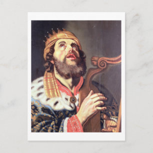 King David (Panel) Postkarte