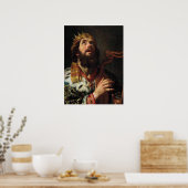 'King David Playing the Harp' Poster (Küche)