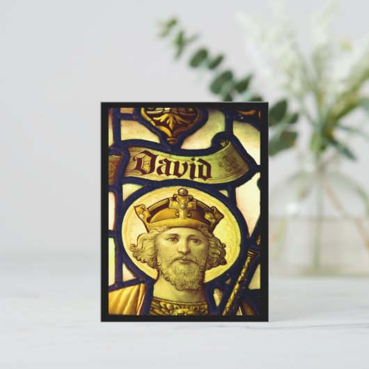 King David Postkarte (Stehend Vorderseite)