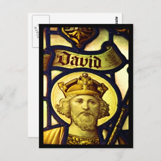 King David Postkarte (Vorne/Hinten)