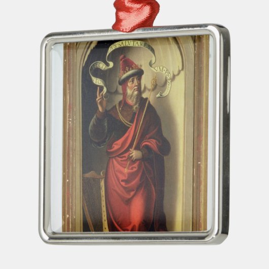 King David Silbernes Ornament (Links)