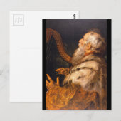 King David', Sir Peter Paul_Dutch Masters Postkarte (Vorne/Hinten)