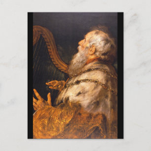 King David', Sir Peter Paul_Dutch Masters Postkarte