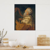 King David spielt Harfe Poster (Küche)