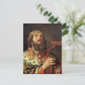 King David spielt Harfe Postkarte (Stehend Vorderseite)