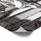 King David spielt Lyre Poster (Ecke)