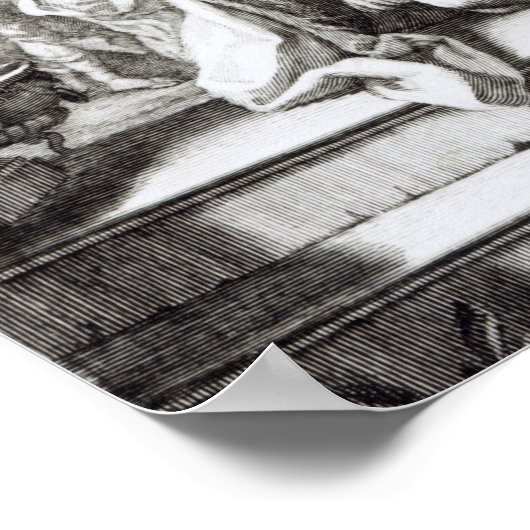 King David spielt Lyre Poster (Ecke)