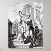King David spielt Lyre Poster (Vorne)