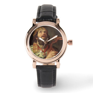 King David spielt seine Harfe Armbanduhr