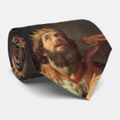 King David spielt seine Harfe Krawatte (Gerollt)