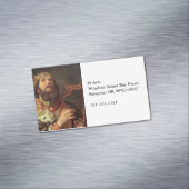 King David spielt seine Harfe Magnetische Visitenkarte (Beispiel)