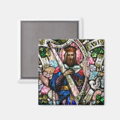 King David Stains Art Magnet (Vorderseite/Rückseite)
