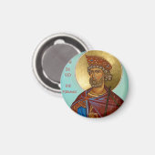 King David the Psalmist Orthodox Icon magnet (Vorderseite/Rückseite)