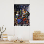King David und die drei Valiants Poster (Küche)