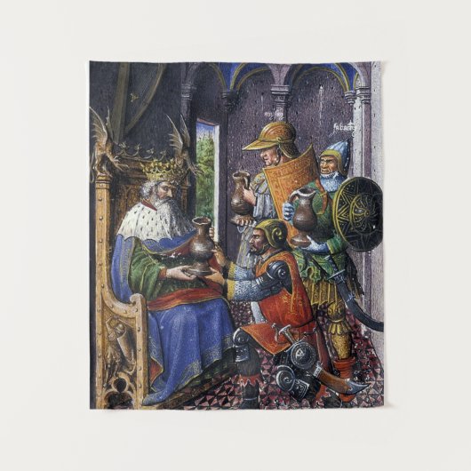 King David und die drei Valiants Wandteppich (Vorderseite)