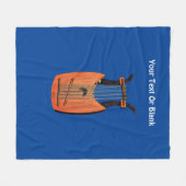 King David's Harp Fleecedecke (Vorderseite (Horizontal))