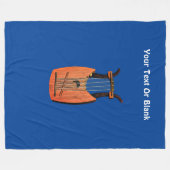King David's Harp Fleecedecke (Vorderseite (Horizontal))