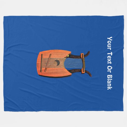 King David's Harp Fleecedecke (Vorderseite (Horizontal))