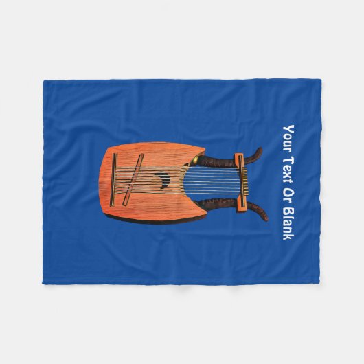 King David's Harp Fleecedecke (Vorderseite (Horizontal))