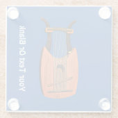 King David's Harp Glasuntersetzer (Rückseite)