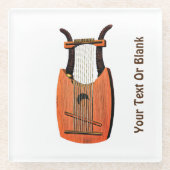 King David's Harp Glasuntersetzer (Vorderseite)