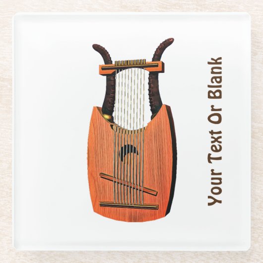 King David's Harp Glasuntersetzer (Vorderseite)