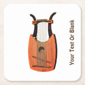 King David's Harp Rechteckiger Pappuntersetzer (Vorderseite)