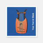 King David's Harp Serviette (Vorderseite)