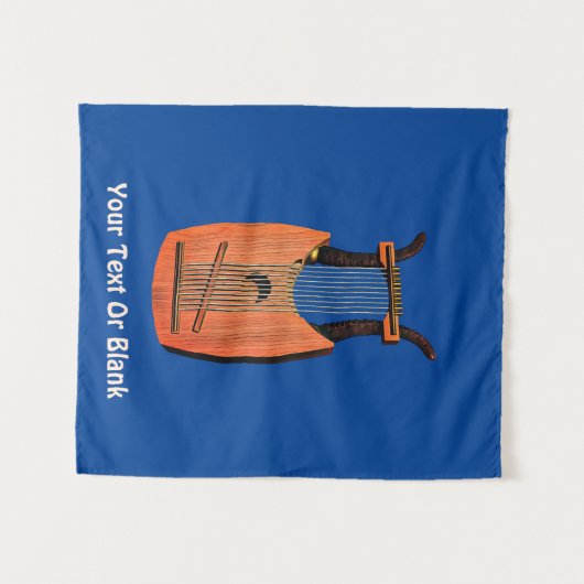 King David's Harp Wandteppich (Vorderseite (Horizontal))