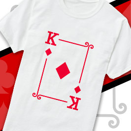 King Diamonds Card Kostüme Spielkarten King T-Shirt
