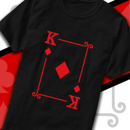 King Diamonds Card Kostüme Spielkarten King T-Shirt